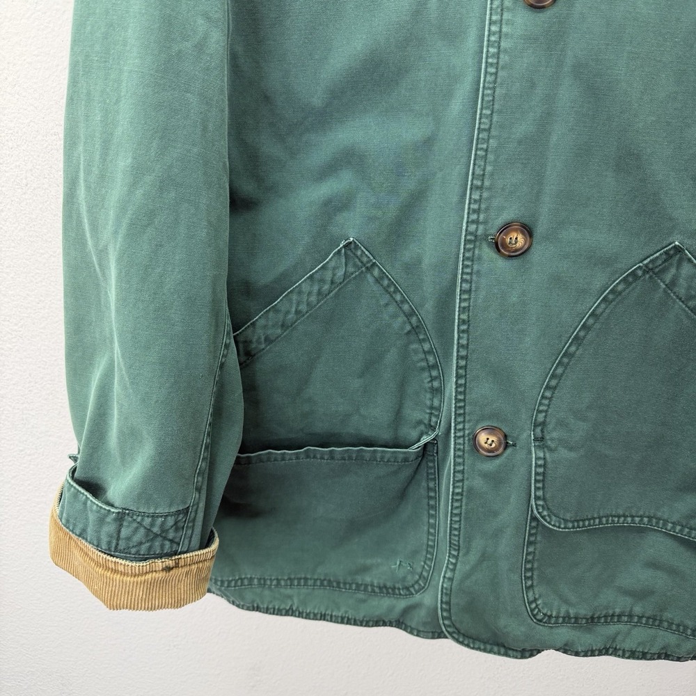 Vtg American Eagle Mens Barn Chore Coat Jacket S Corduroy Button 90's Grunge S - Picture 5 of 6
